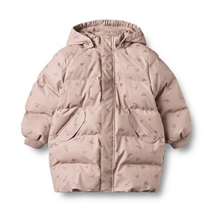 Wheat - PU Puffer Jacket Coast, Dry Rose Flowers 